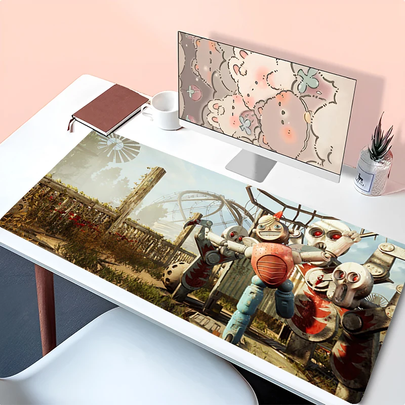 

Mouse Pad PC Accessories Cartoon Keyboard Pad Office Desk Mat Anti Slip Mousepad Natural Rubber Gaming Atomic Heart Extended Pad