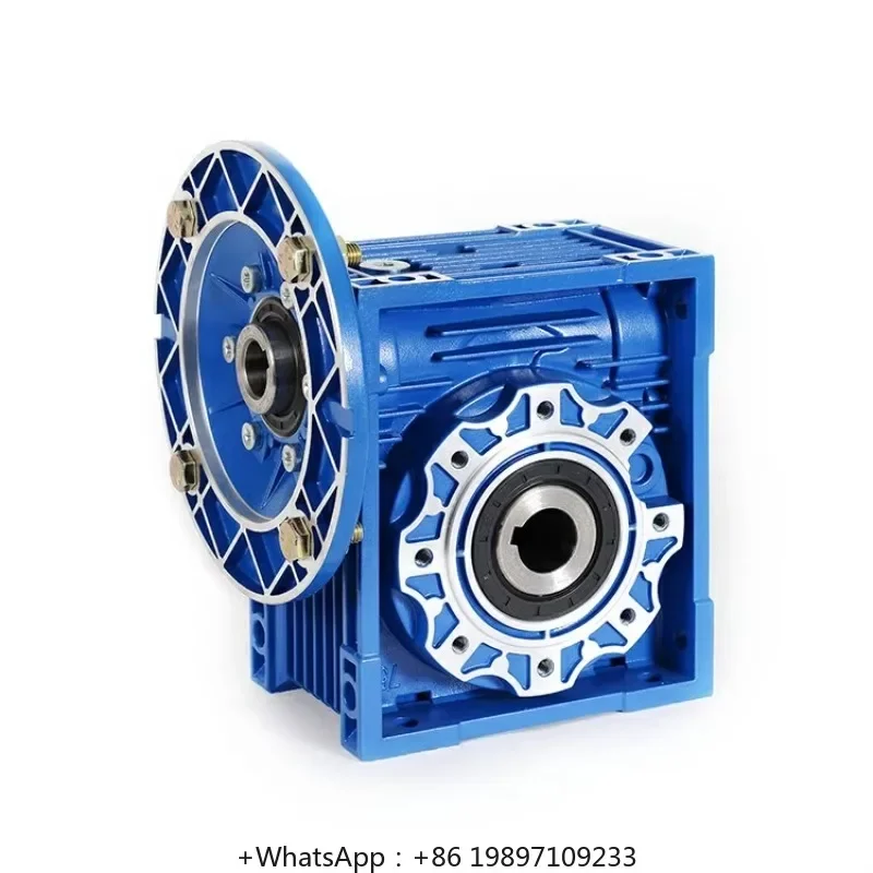 NMRV30 RV40 NRV50 NMRV63 Worm Gear Box Copper Turbine Worm Shaft Gear Reducer Aluminum Casing Gearbox