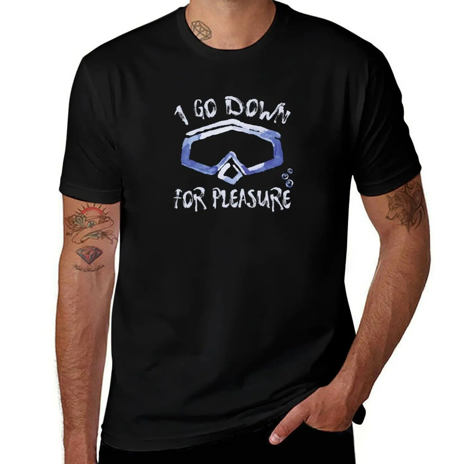 I Go Down For Pleasure - Scuba Diving - Balsamic Balance T-Shirt Summer Holiday Casual Tee T-Shirt