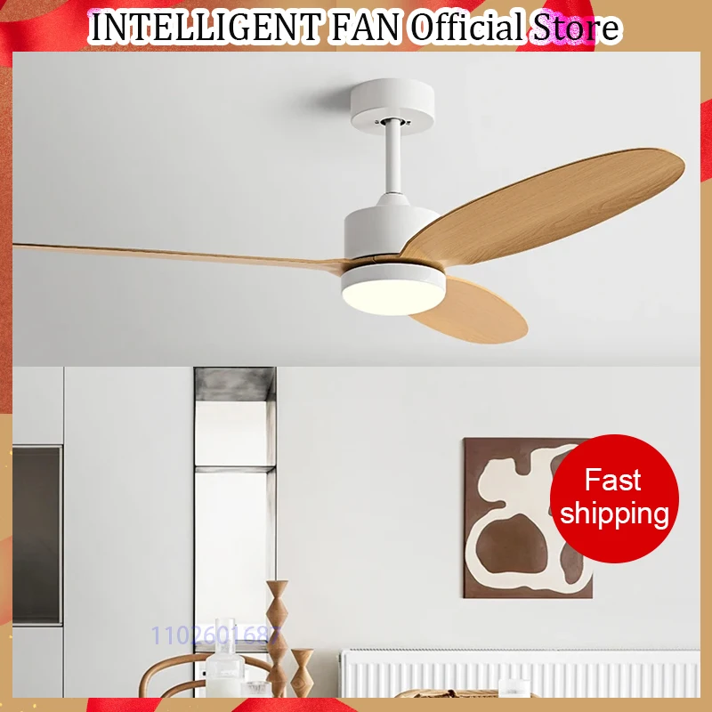 52Inch Fan lamp Modern Simple DC Ceiling Fan Lamp Restaurant Living Room Household use 110V 220V Remote Control Electric fan