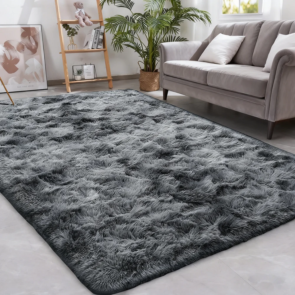 

Tie-Dye Plush Carpet Living Room Decoration 160x230CM Soft Fluffy Home Mat Children's Room Baby Crawling Non-Slip Blanket