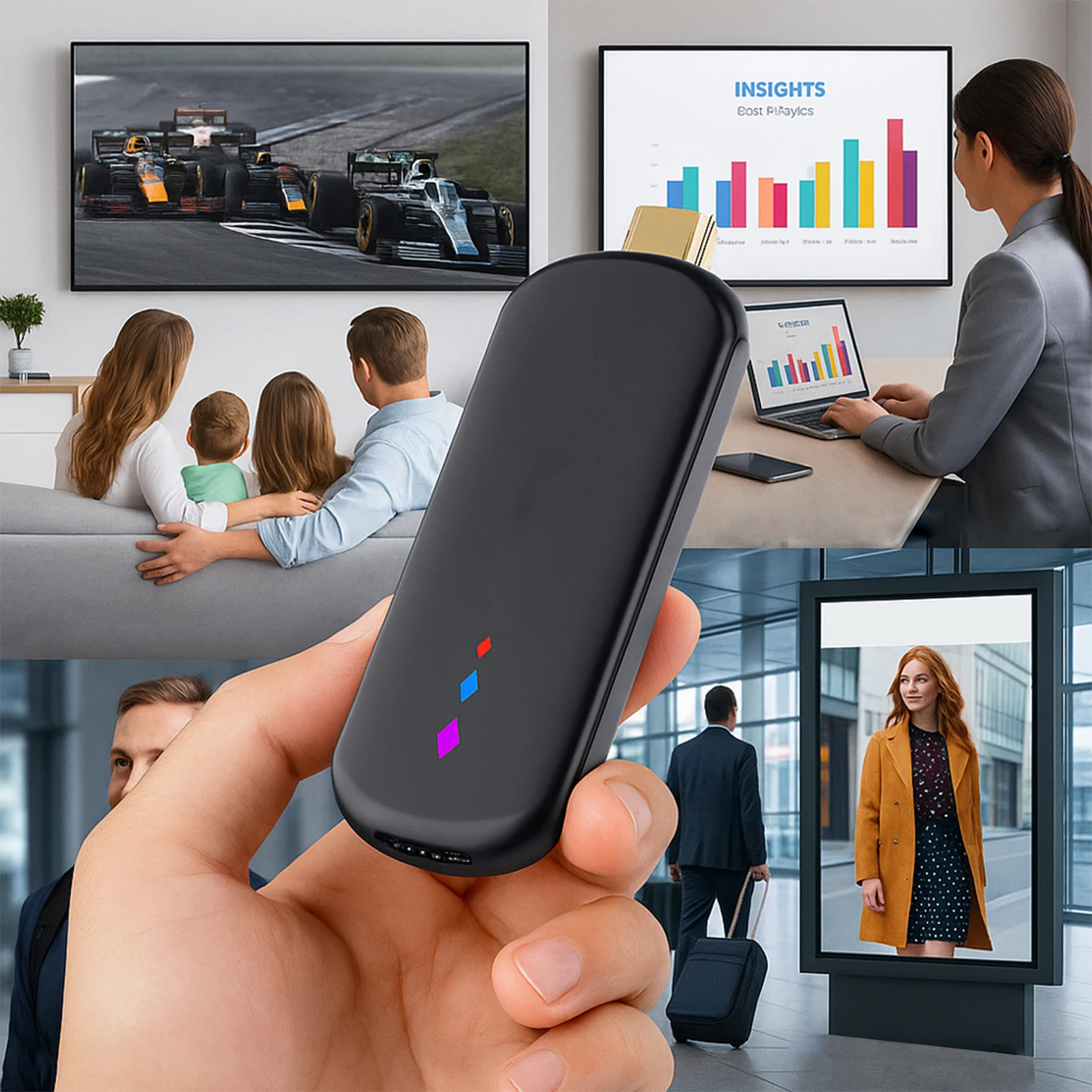 Android 14 2G 16G Mini TV Stick 2.4G Streaming Media Player USB2.0 Network Set-Top Box for Netflix Hulu Flixster Youtube #2