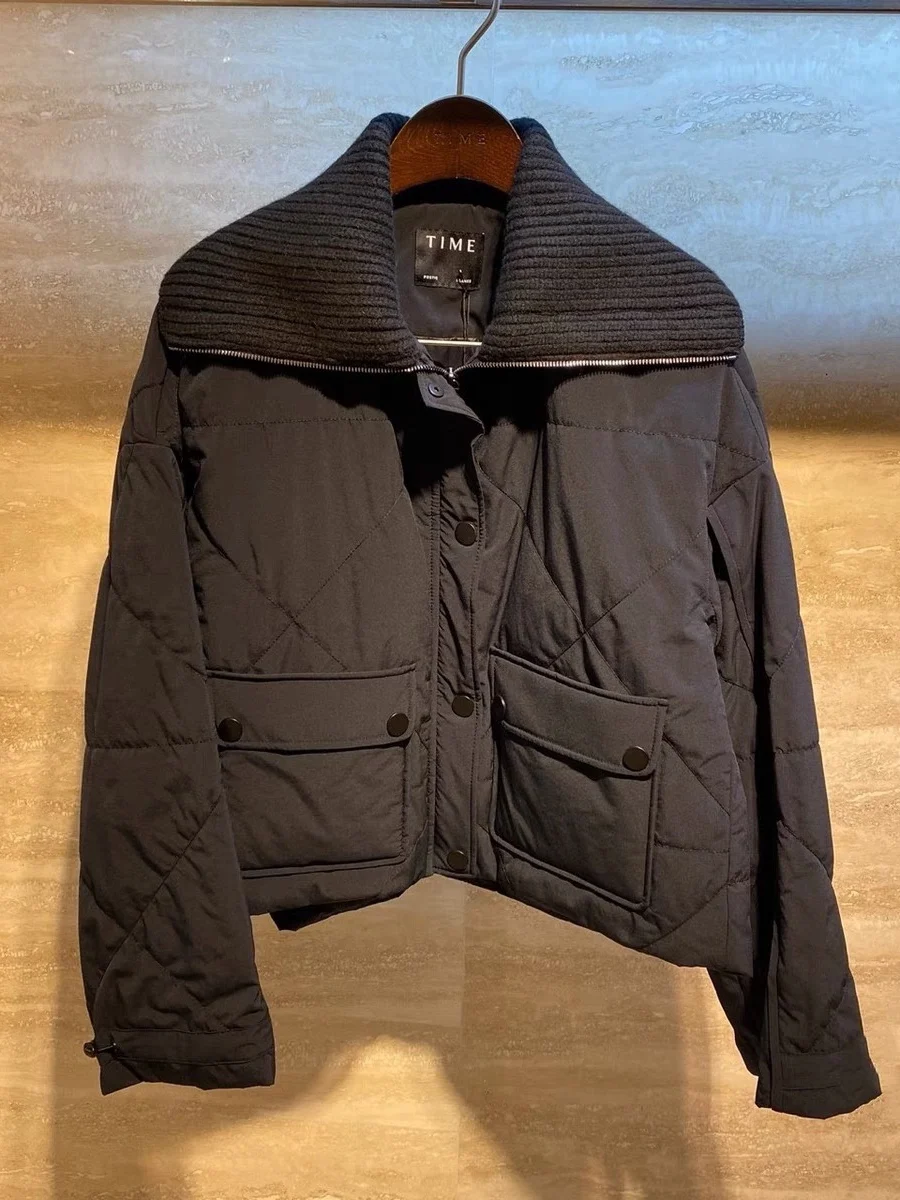 

Fashionable Warm Women's down Jacket 2025 Autumn Winter New Style Elegant Style No Hood 90% down Filling Short Length Zipper ...