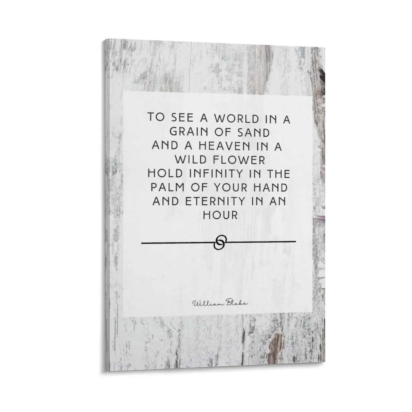 

William Blake Auguries of Innocence Wild Flower Eternity Quote Print Canvas Painting Paintings for bedroom