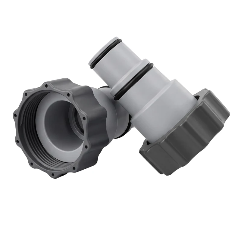 2Pcs Pool Hose Connector Adapter 1.5 Inch to 1.25 Inch for Above Ground Pool Filter Pump & Saltwater System