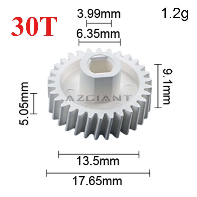 AZGIANT for Mazda 8/MPV MK3 Car Side View Exterior Rearview Fold Mirror Motor Internal Repair Plastic Gear Cog Assembly 1-10pcs