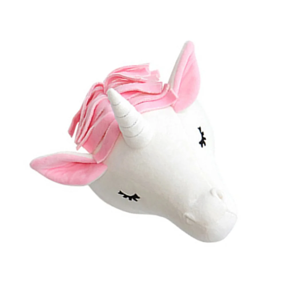 

Unicorn Wall Hanging Pendant for Kid Room Decor Bedroom Cartoon Household Baby Girl Lovely Decoration Crystal Velvet PP Cotton