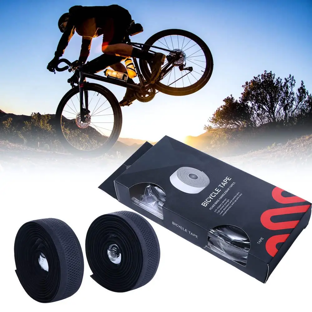 

Mesh Design Leather Tape Anti-slip Shock Absorption Bicycle Bar Tape Bike Handlebar Tape Bike Handle Wraps Handlebar Gloves