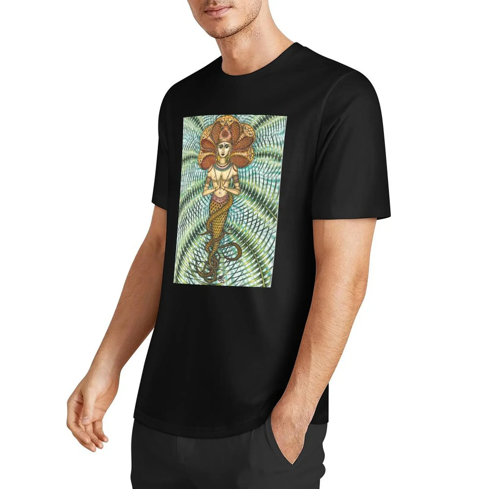 Patanjali Jungle Kaleidoscope T-Shirt anime clothes vintage quick drying fitted t shirts for men