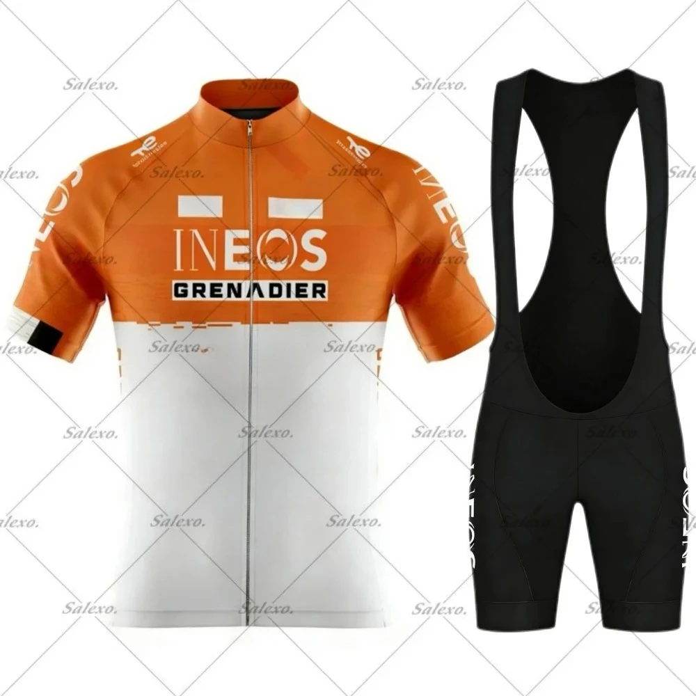Conjunto de Ciclismo Netcompany-INEOS 2026, Camiseta de Ciclismo para Hombre, Campeón de Colombia, Traje de Ciclismo Egan Bernal, Pantalones Cortos con Tirantes para Bicicleta de Carretera