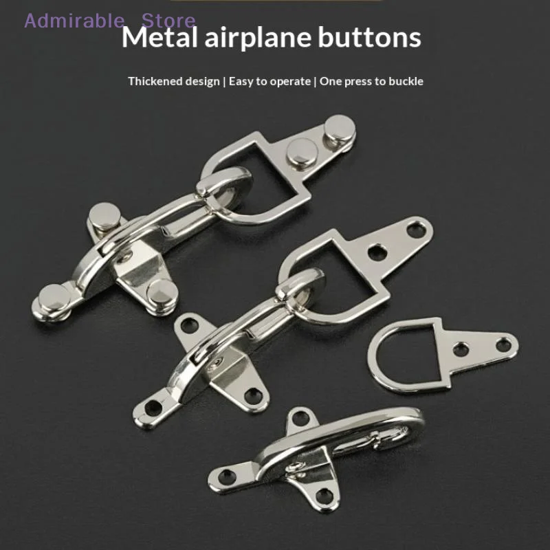 w1Set Metal Buckles Handbag Strap Hook Screw Decorative Lobster Clasp Connector Button Jacket Belt Buckle Accessory