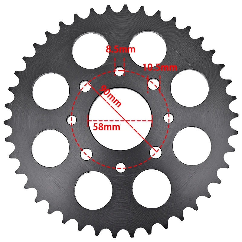 520 Chain 13T Front 42T Rear Sprocket For HONDA VT125 VT125C Shadow 1999-2007 XL125V Varadero 2001 2002 2003-2011 VT XL 125 C V