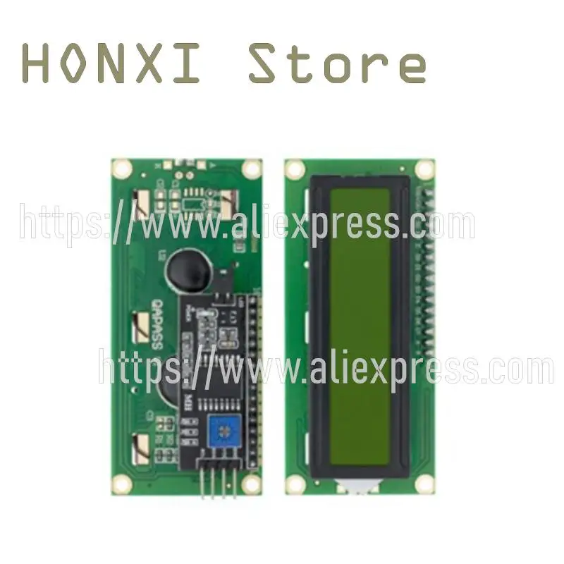 Módulo LCD LCD1602A, 1 piezas, azul, amarillo, verde, IIC/I2C 1602