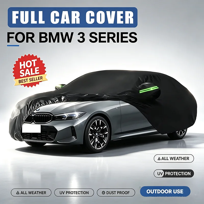 For BMW 3 Series Oxford Cloth Full Car Cover Waterproof Dustproof UV Sun Snow Outdoor Protection