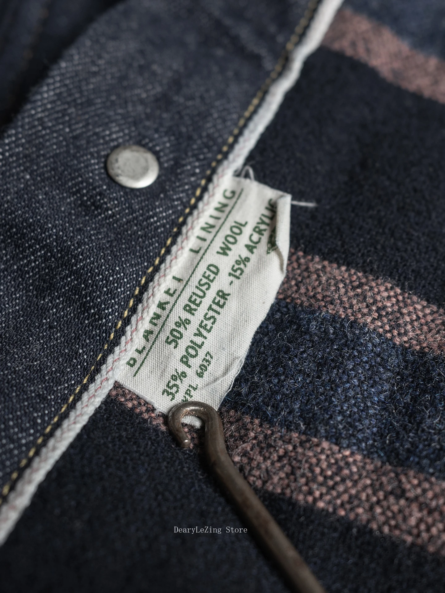 Rugged Bronson Lot 819XX Type I Selvedge Denim Jacket with Blanket 