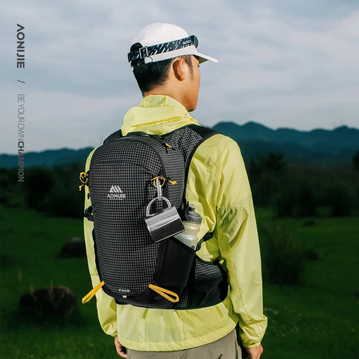 AONIJIE FH2518 جديد 18L سعة كبيرة المهنية درب الجري على ظهره لركوب الدراجات في الهواء الطلق مناسبة المشي لمسافات طويلة تسلق الجبال