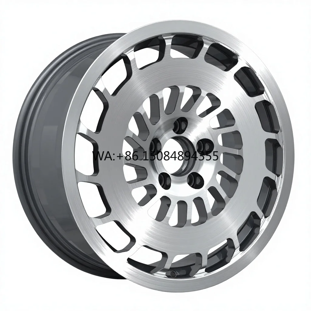 

Forged Aluminum Alloy Wheels 18/19 Inch Multi-Piece Performance Universal Fitment Hyper Black Deep Dish SUV New