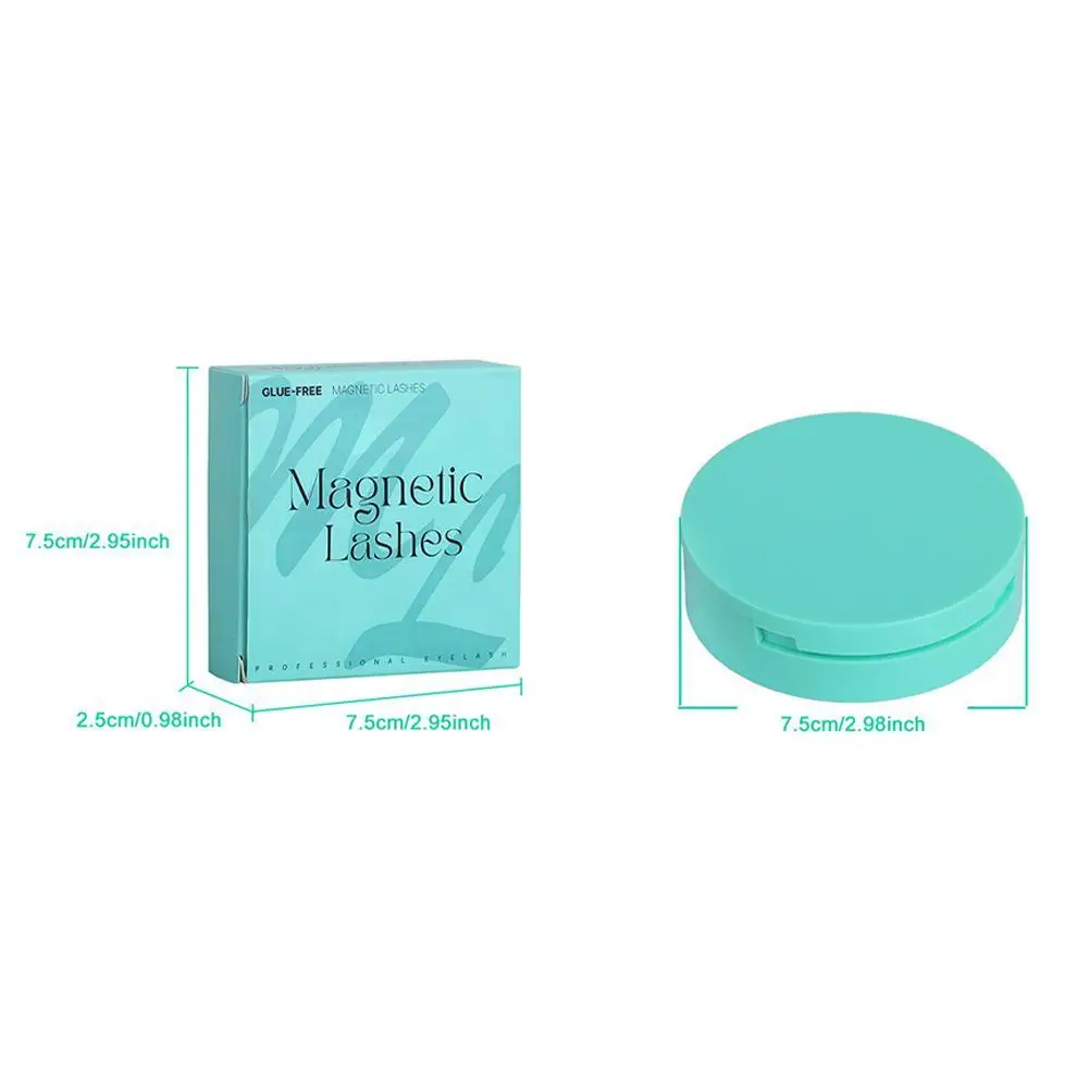 Magnetic Fake Eyelashes Set Reusable 3D Glue-free Waterproof Natural False Eyelashes With Travel-friendly Applicator