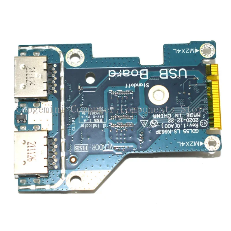 

New GDL55 LS-K663P USB 2.0 Board For Dell G15 5510 5511 Laptop PXVKJ 0PXVKJ