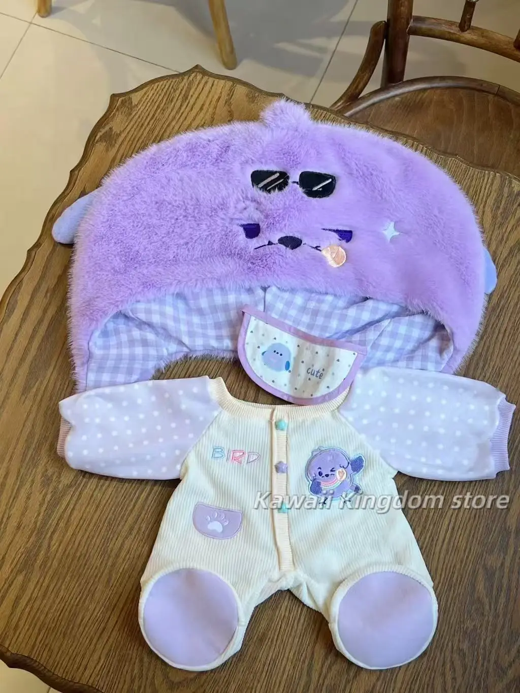 الضوء والليل شياو يي تشي سي لي لو تشن 40 سنتيمتر ملابس دمى الكرتون سترة القطن محشوة الدمى جميل الزي تغيير خلع الملابس