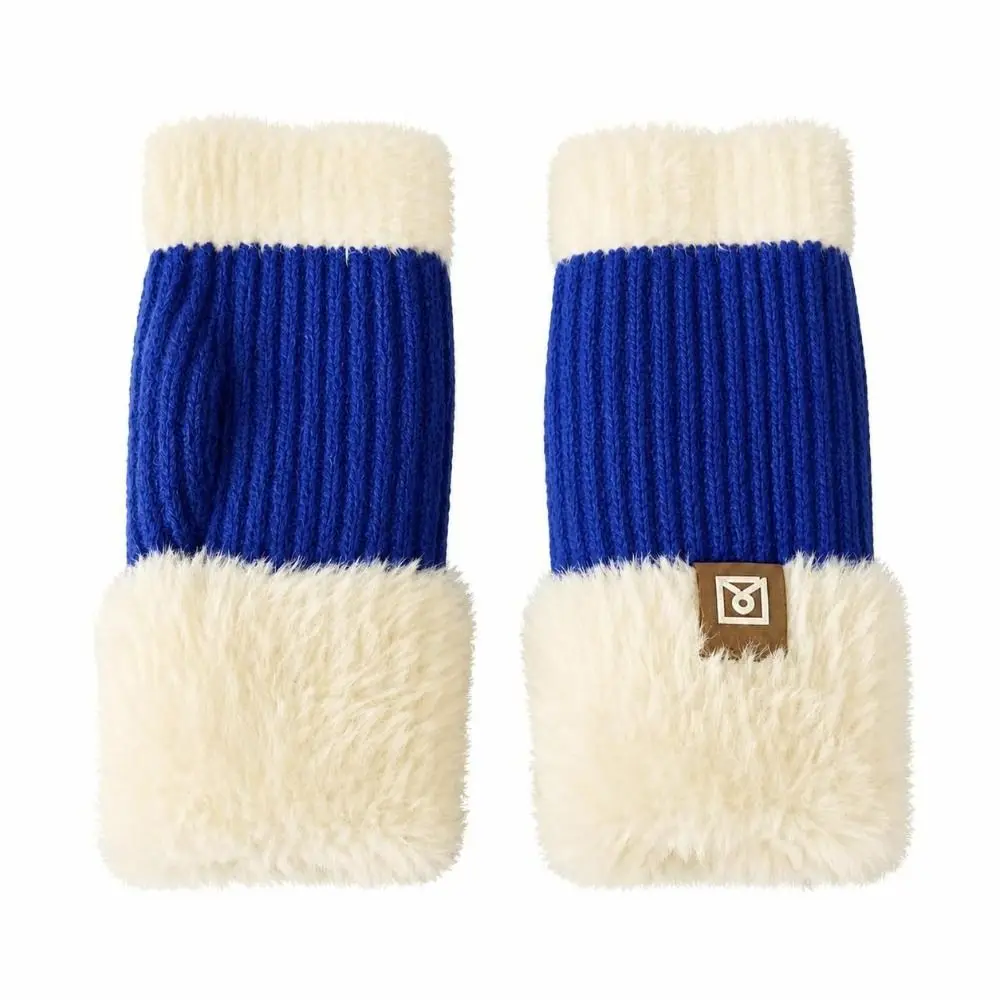 1pair Women's Winter Gloves Touchscreen Fleece Lined Fingerless Warm Mittens Thickened Windproof Thermal Gloves Outdoor Cycling