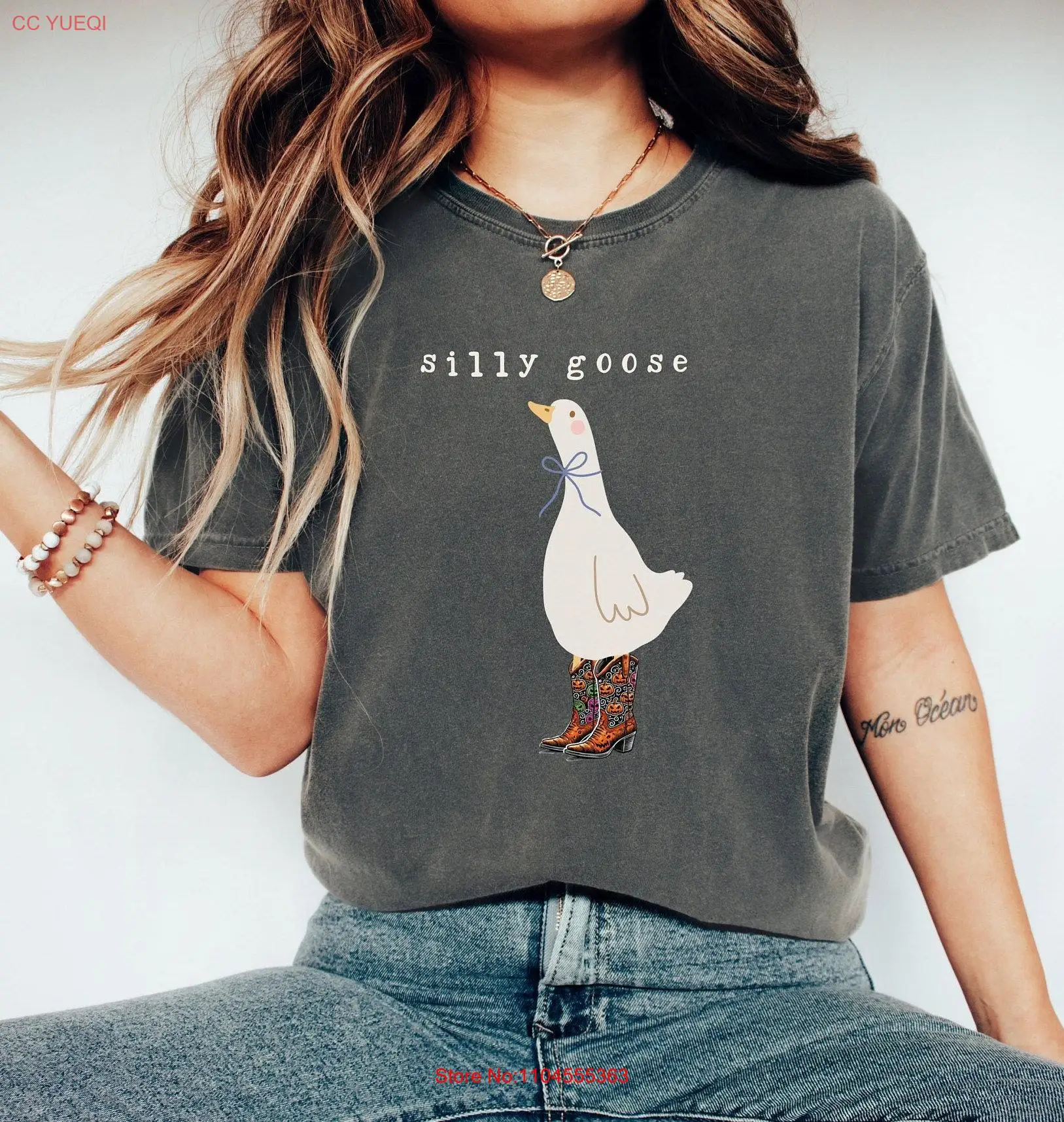 silliest goose funny shirt silly animal comfort colors T gift trending long or short sleeves