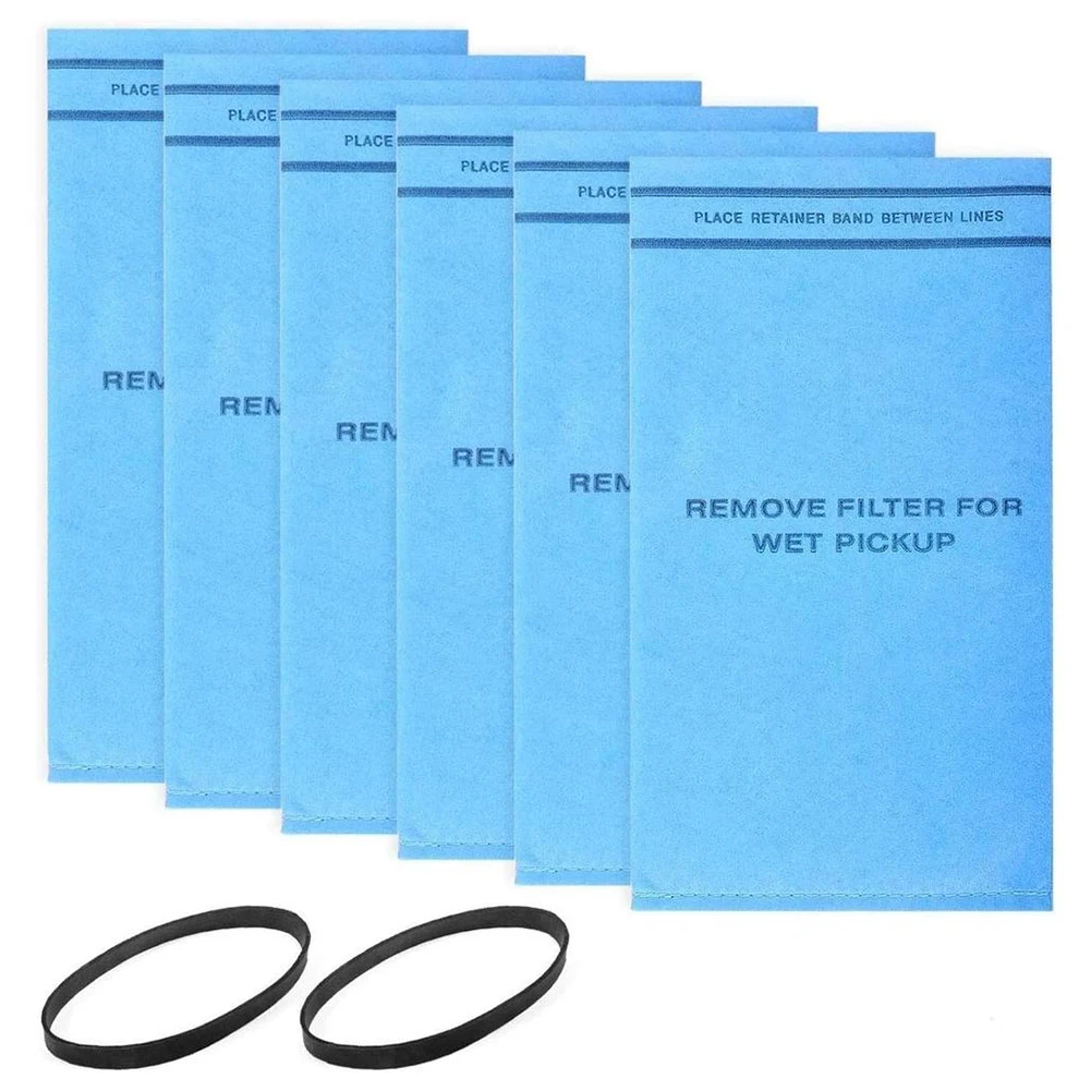 8pcs Filter-Bags And Bands For Craftsman 9-16949 9-38737 For MultiFit VF2000 For Shop Vac 2-2.5 Gallon WS01025F2 WS0500VA WS0400