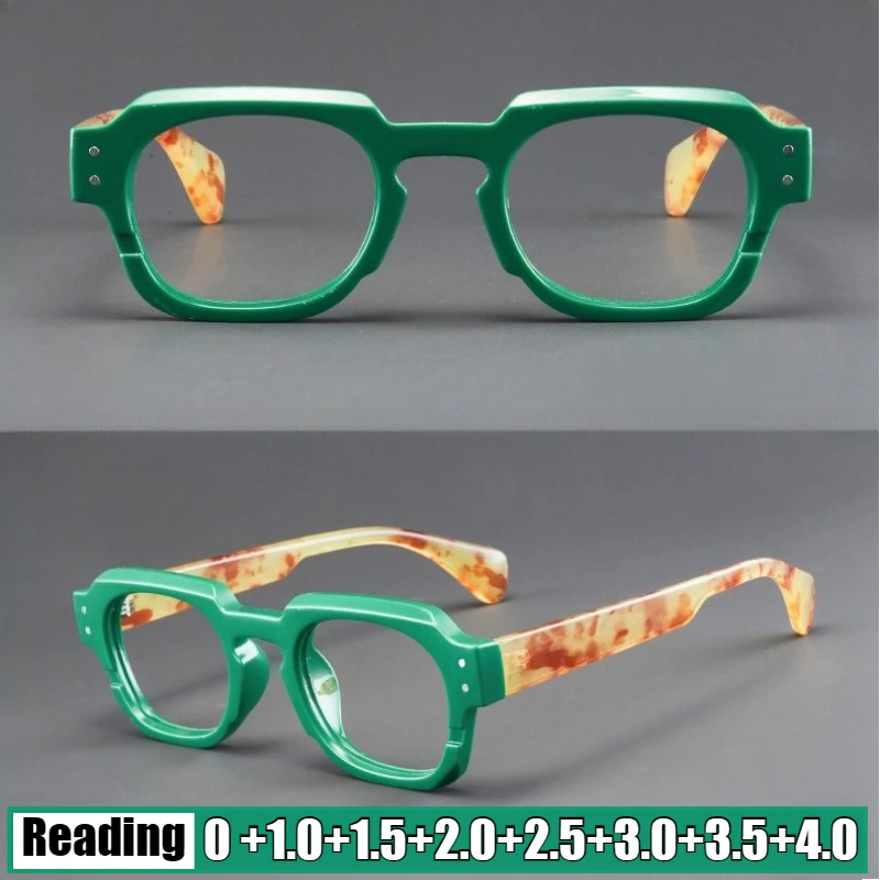 

Men's Retro-Style Reading Glasses Fashionable Oversized High-Quality Women's Reading Glasses New Blue Light Blocking Glasses