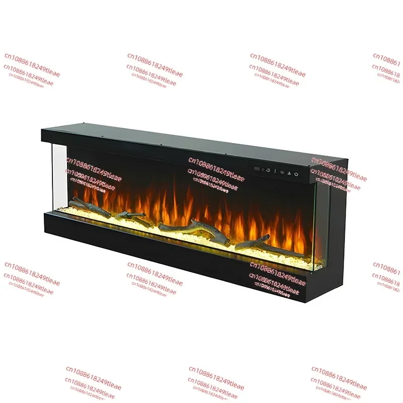 Three-sided fireplace core simulation fire decoration fake carbon electronic fire fireplace LED decorative fireplace