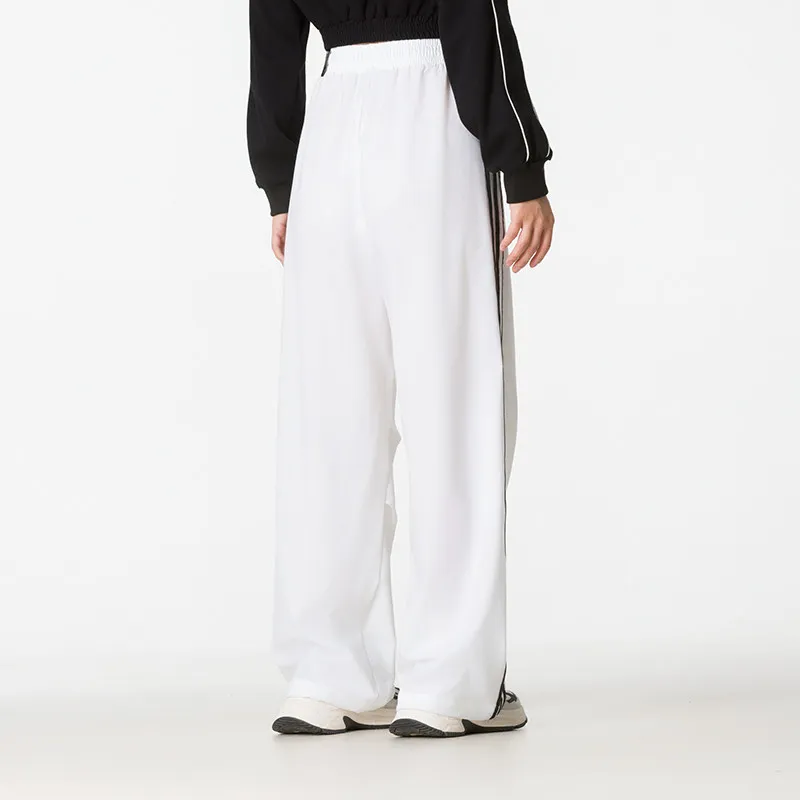 Adidas Women Woven Long Pants Kz1534 Loose Adjustable Waist Three Stripes Breathable Casual Sports Trousers