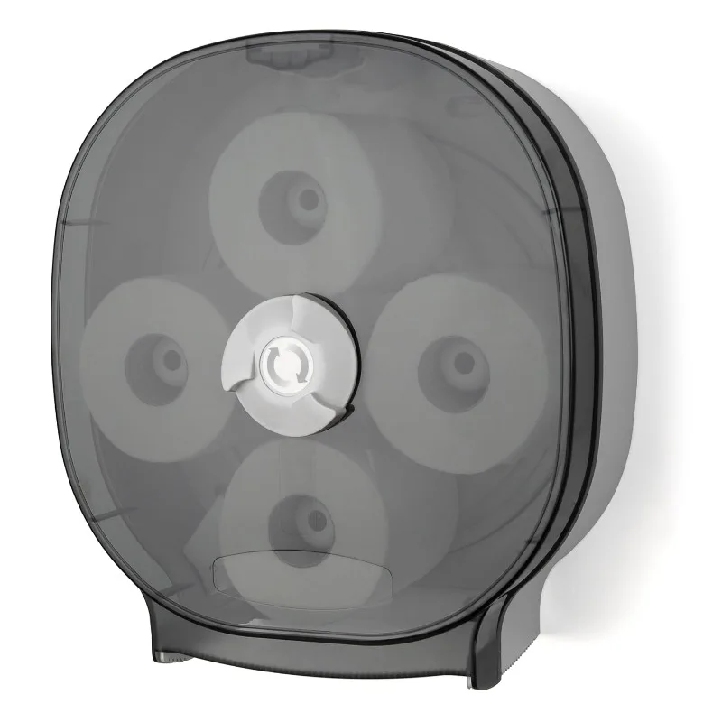 

Palmer Fixture RD0044-01 4-Roll Carousel Tissue Dispenser, Dark Translucent