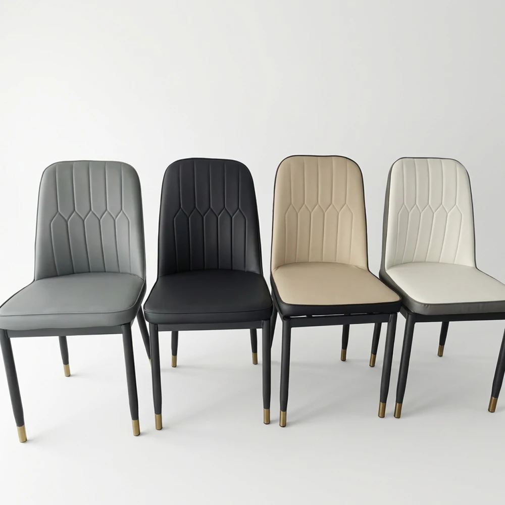 

Wholesale Modern Leather Dining Chair with Durable Eco-Friendly Design Metal Legs for Hotels Restaurants Cafespromote sales