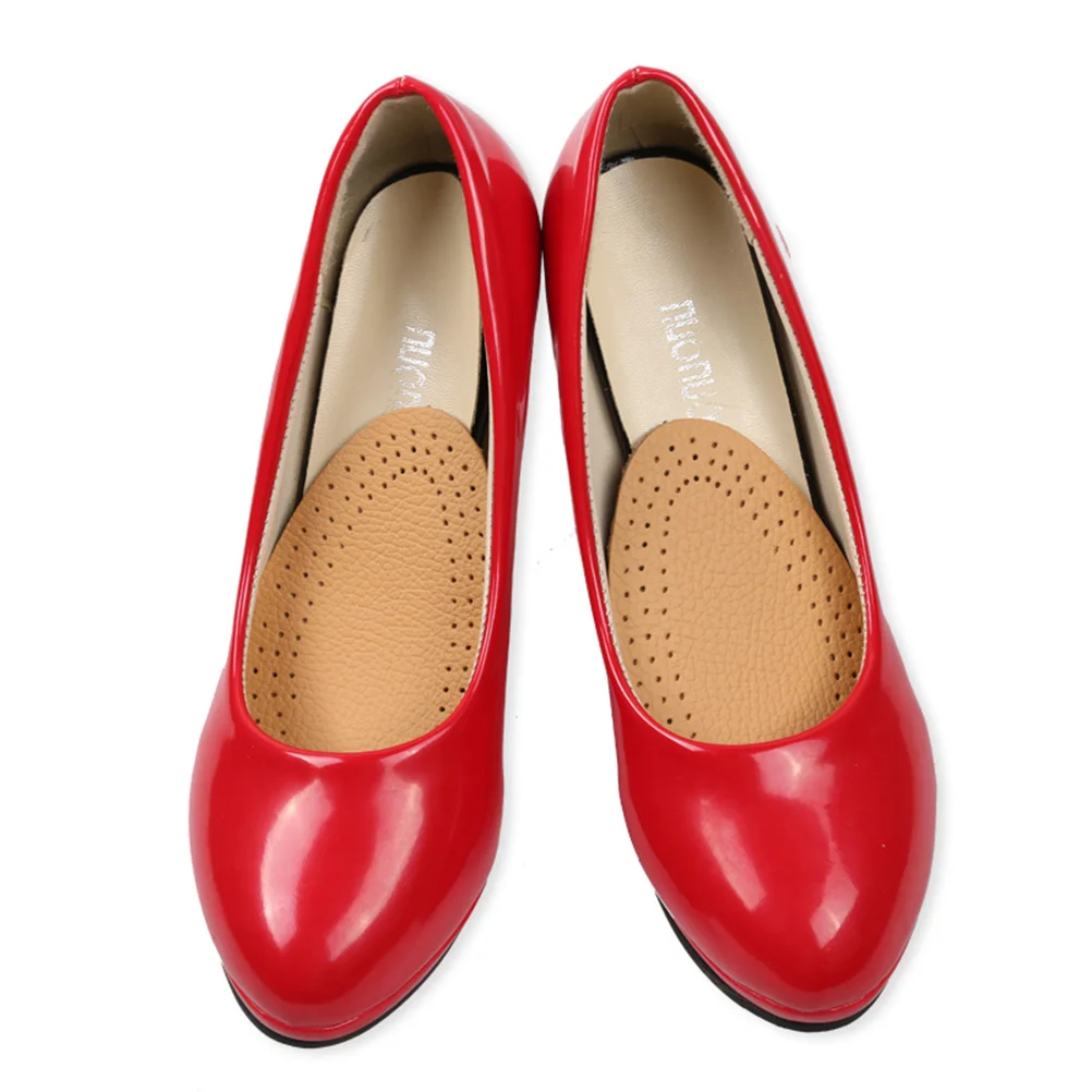 

Half Insoles Forefoot Cushion Pads Comfortable Latex Shoe Inserts Front Insole Shoe Pad Cushion Holes Design Size L