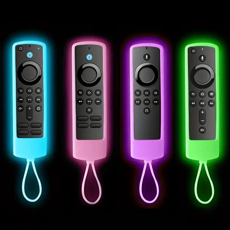 Silicone Remote Pretective Cover For Fire Stick 4K MAX/ 3rd Gen Fire TV Remote Case Glow in The Dark Anti-drop Dustproof Case