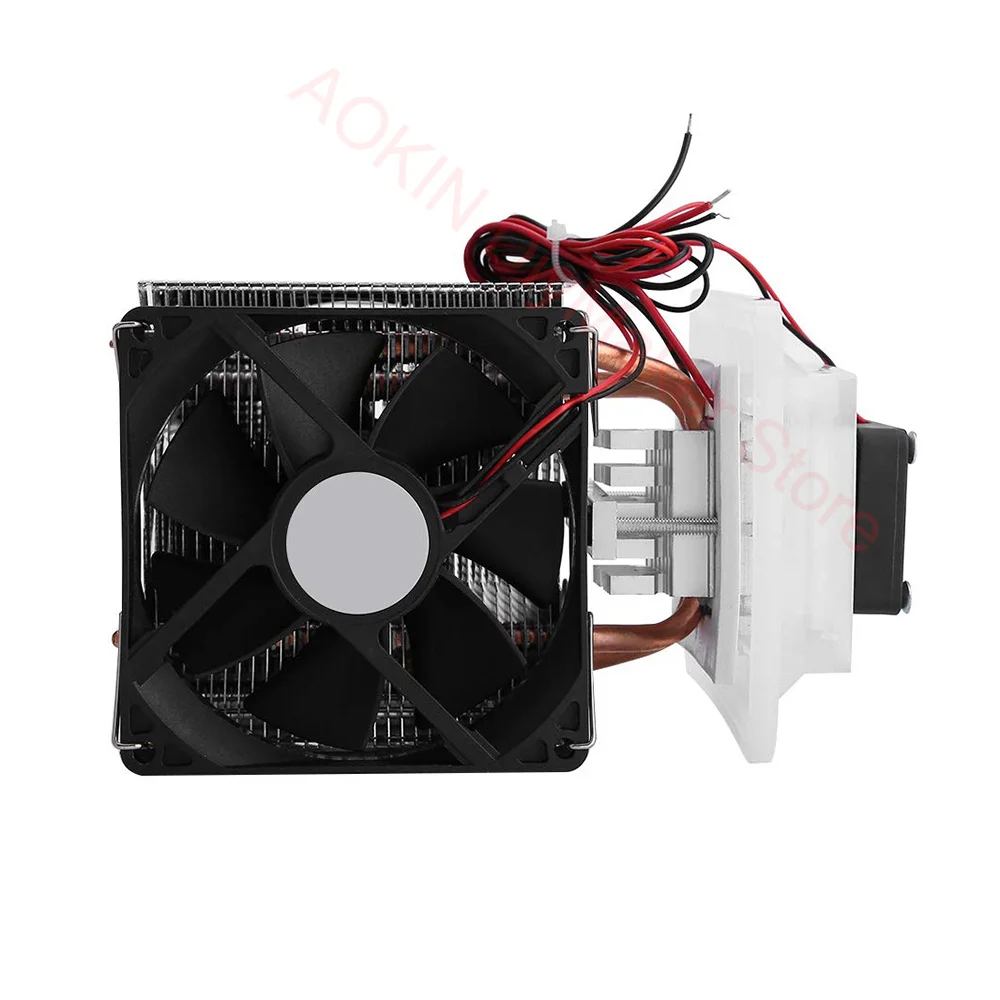 Peltier Cooler Semiconductor Refrigeration Cooling System DIY Kit 12V 6A Thermoelectric Peltier for Mini Air Conditioner