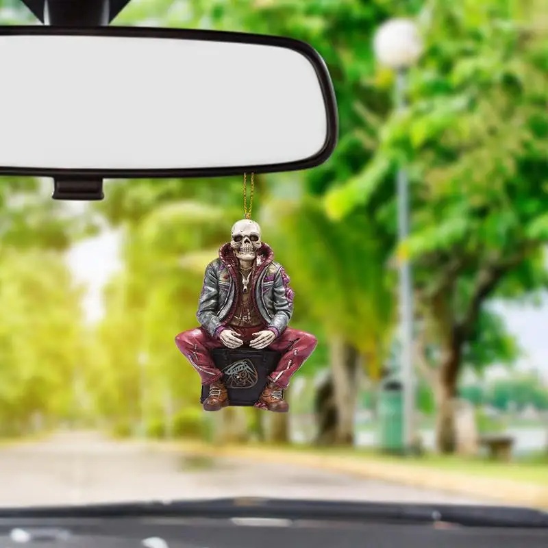 Esqueleto Estátua Decoração para salas de jogos, Rock Band Músico Estátuas, Spooky Concerto Figuras, Decoração do partido