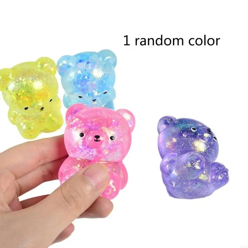 Stress Toy Hand Squeeze Bear Practical Joke Props Vent Toy for Kids Office P31B