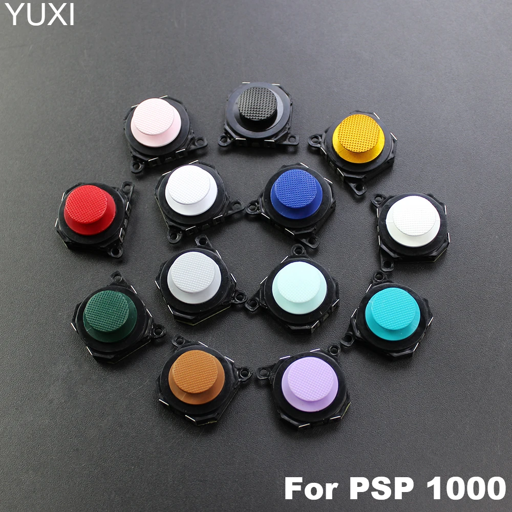 

YUXI 1PCS 3D Analog Joystick thumb Stick grips Cap Button Module Control Replacement Repair Part for PSP 1000 1004 1008 PSP1000