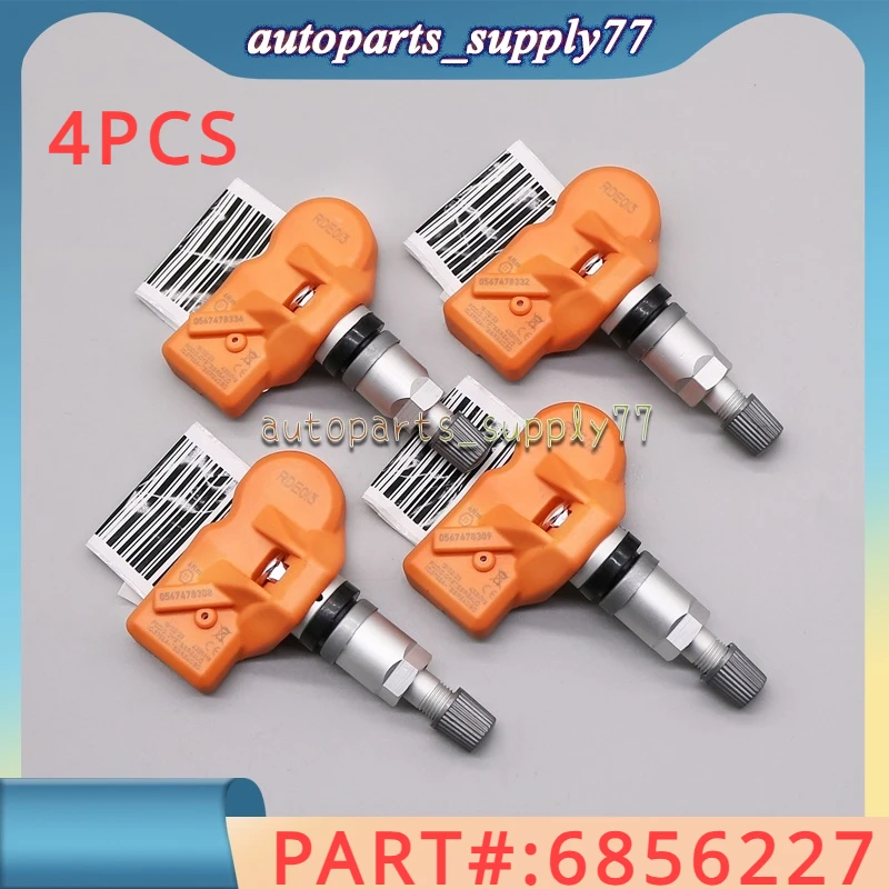 4PCS 36106856227 6856227 Tyre Pressure Sensor for BMW M3 M5 M6 X5 for Mini Clubman Paceman Roadster Clubvan Countryman 433MHz