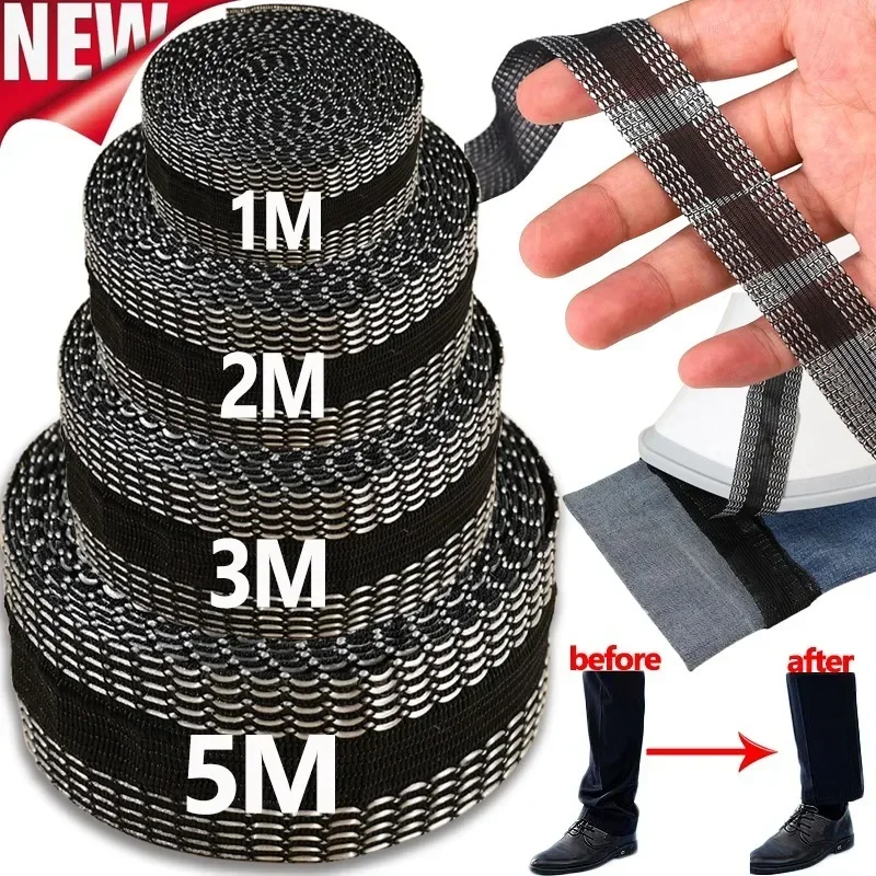 5M Self-Adhesive Pants Edge Shorten Paste Hemming Iron On Pants For Jeans Clothes Length Shorten Tape DIY Sewing Accessories