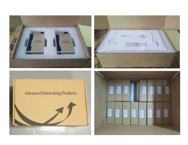 Industrial Compact RS-232/422/485 Serial Fiber Converter Single Fiber SM SC Connector 20KM SC External Fiber Optic Equipment