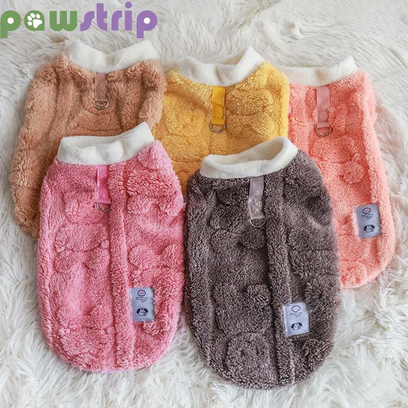 

Winter Warm Dog Coat Fleece Soft Dog Pullover for Small Medium Dogs Cats Puppy Vest Cute Dog Sweater Chihuahua Yorkies Costumes