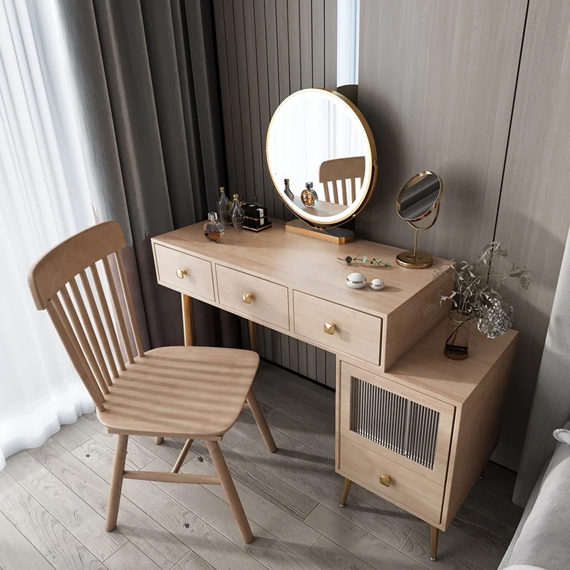 Women Luxury Vanity Table Girl Beauty Cosmetics Large Organizer Mobile Dressing Table Living Room Vestidores Home Furniture