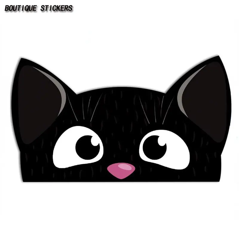 Creative car sticker Cat Kitty car sticker waterproof PVC sticker bumper window motorcycle helmet suitcase laptop accessories