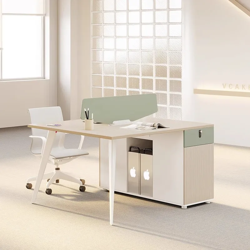 Office Desk And Chair Combination 2/4/6 Staff Table Simple Modern Screen Partition Desk