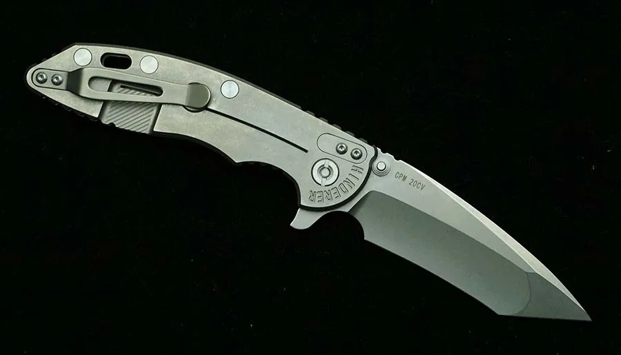 LEMIFSHE ใหม่จริง 20cv ใบมีด Hinderer XM18 ไทเทเนียมเซรามิคแบริ่งมีดพับยุทธวิธี Camping Hunt กลางแจ้ง EDC เครื่องมือ