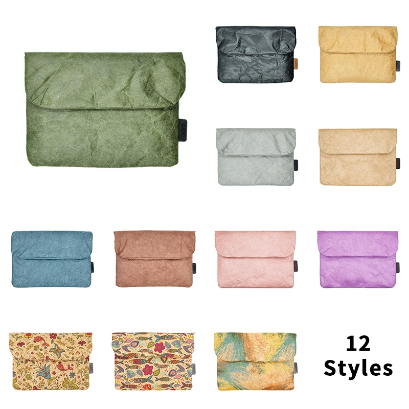 

Vintage Old Style Laptop Bag Cover Fiber Paper Material 6Inch E-Reader Sleeve Case Universal Power Bank Storage Bag E Books Case