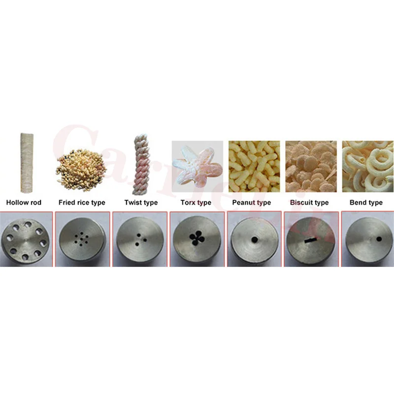 Commercial Use Mini Multifunctional Puffed Corn Rice Snacks Food Extruder Machines Corn Powder Bulking Extruding Machine Packing