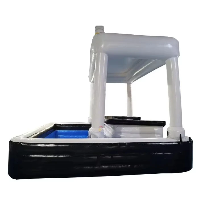 

New Design Family Party Backyard Inflatable Floating Bar Tent House Combination Swimming Blowing Pool Bar