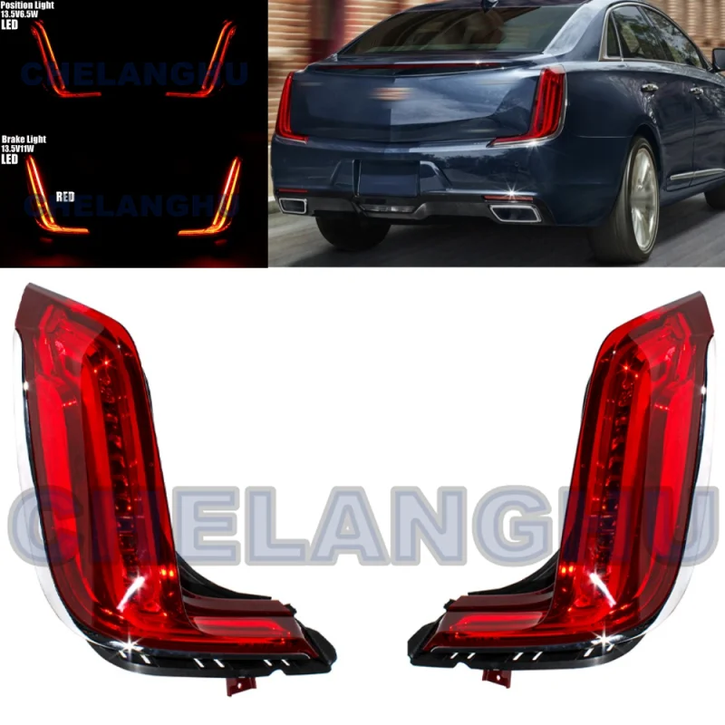 

LED Tail Light For Cadillac XTS 2018 2019 Pair Left+Right Rear Lamp Brake Light Position Light Car accessories 84456545 84607636